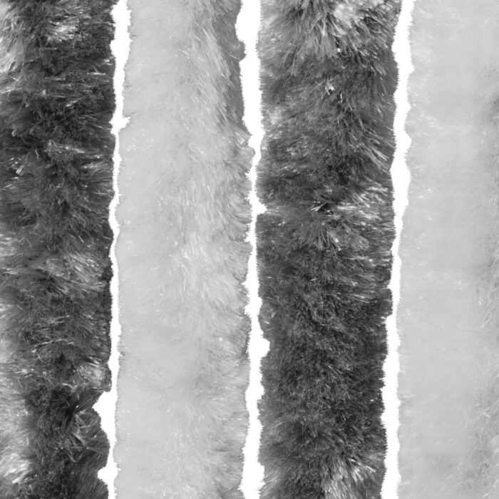 Moustiquaire Gris et blanc 56 x 185 cm Chenille – Image 2