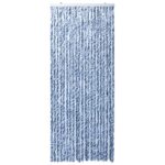Moustiquaire Bleu blanc et argenté 90x220 cm Chenille – Image 2