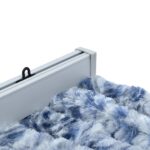 Moustiquaire Bleu blanc et argenté 100x220 cm Chenille – Image 3