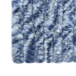 Moustiquaire Bleu blanc et argenté 100x220 cm Chenille – Image 5