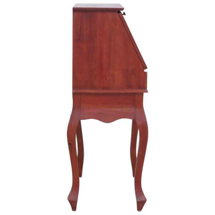 Bureau secrétaire Marron 78x42x103 cm Bois d'acajou massif – Image 3
