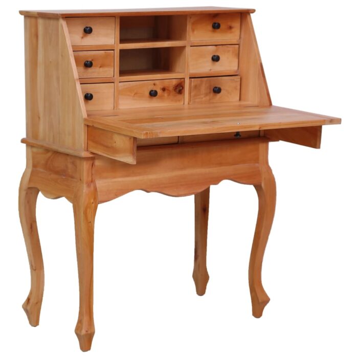 Bureau secrétaire 78x42x103 cm Bois d'acajou massif – Image 1