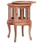 Armoire de vitrine Naturel 50x50x76 cm Bois d'acajou massif – Image 2