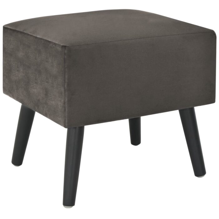 Tables de chevet 2 pcs Gris 40x35x40 cm Velours – Image 3