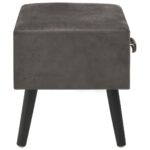 Tables de chevet 2 pcs Gris 40x35x40 cm Velours – Image 5