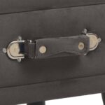 Tables de chevet 2 pcs Gris 40x35x40 cm Velours – Image 7