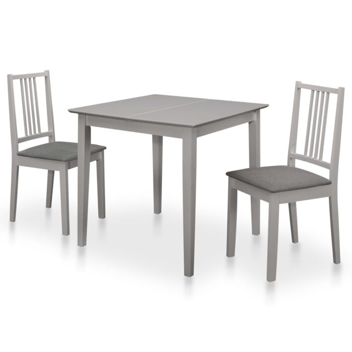 Mobilier de salle à manger 3 pcs MDF Gris – Image 1