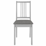 Mobilier de salle à manger 3 pcs MDF Gris – Image 10