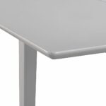 Mobilier de salle à manger 3 pcs MDF Gris – Image 5