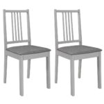 Mobilier de salle à manger 3 pcs MDF Gris – Image 6