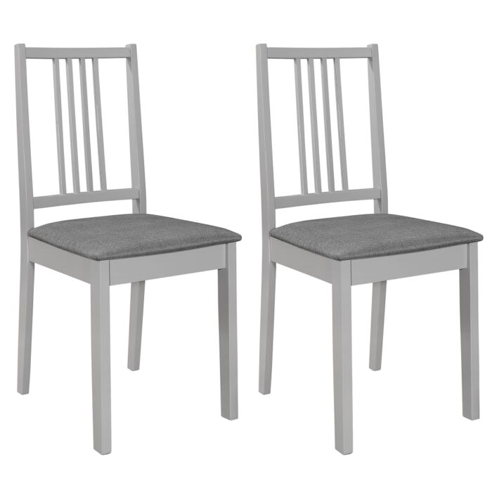 Mobilier de salle à manger 3 pcs MDF Gris – Image 6