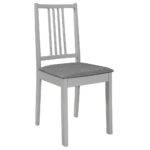 Mobilier de salle à manger 3 pcs MDF Gris – Image 7