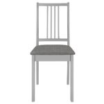 Mobilier de salle à manger 5 pcs MDF Gris – Image 10