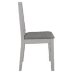 Mobilier de salle à manger 5 pcs MDF Gris – Image 8