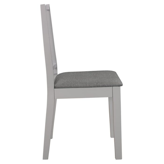Mobilier de salle à manger 5 pcs MDF Gris – Image 8