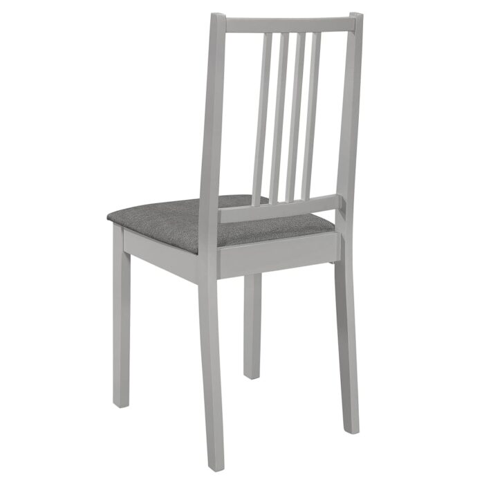 Mobilier de salle à manger 5 pcs MDF Gris – Image 9