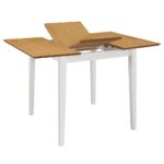 Mobilier de salle à manger 5 pcs MDF Blanc – Image 2