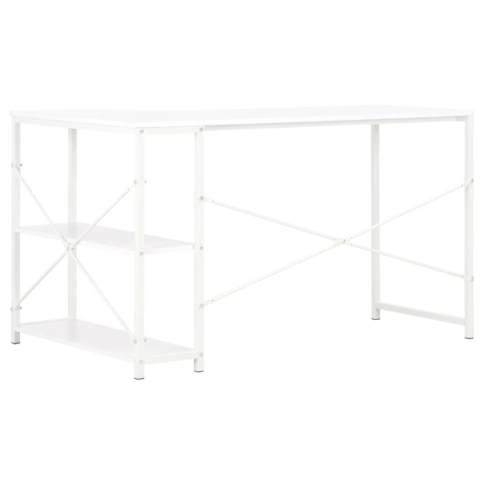 Bureau d'ordinateur Blanc 120x72x70 cm – Image 2
