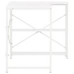 Bureau d'ordinateur Blanc 120x72x70 cm – Image 3