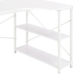 Bureau d'ordinateur Blanc 120x72x70 cm – Image 4