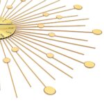 Horloge murale Métal 70 cm Doré – Image 3