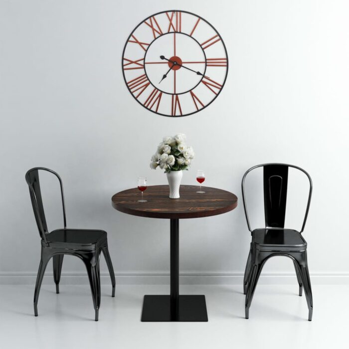 Horloge murale Métal 58 cm Rouge – Image 1