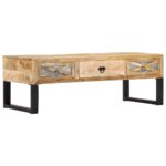 Table basse 110x50x38 cm bois de manguier massif – Image 11
