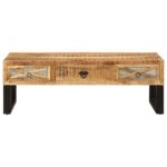 Table basse 110x50x38 cm bois de manguier massif – Image 4