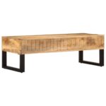 Table basse 110x50x38 cm bois de manguier massif – Image 6