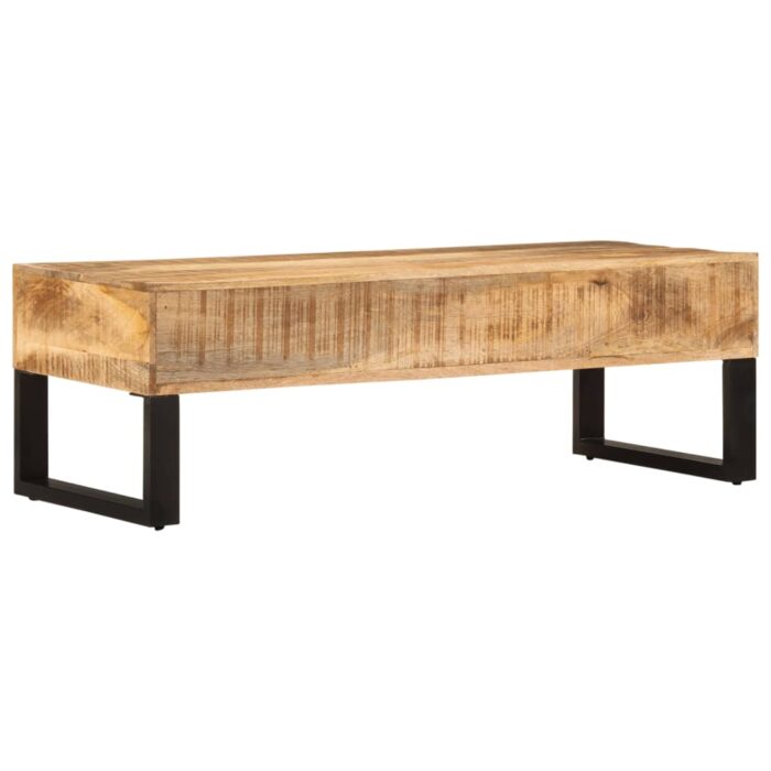 Table basse 110x50x38 cm bois de manguier massif – Image 6