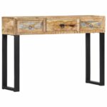 Table console 110 x 30 x 76 cm Bois de manguier massif – Image 10