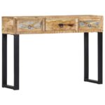 Table console 110 x 30 x 76 cm Bois de manguier massif – Image 12