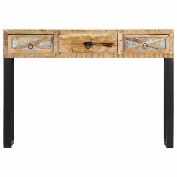 Table console 110 x 30 x 76 cm Bois de manguier massif – Image 2