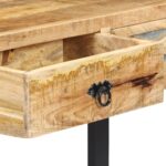 Table console 110 x 30 x 76 cm Bois de manguier massif – Image 5