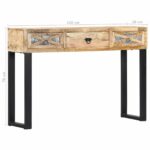 Table console 110 x 30 x 76 cm Bois de manguier massif – Image 6
