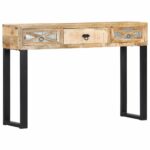 Table console 110 x 30 x 76 cm Bois de manguier massif – Image 8