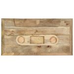 Table basse Style cassette 100x52x45 cm Bois de manguier massif – Image 5