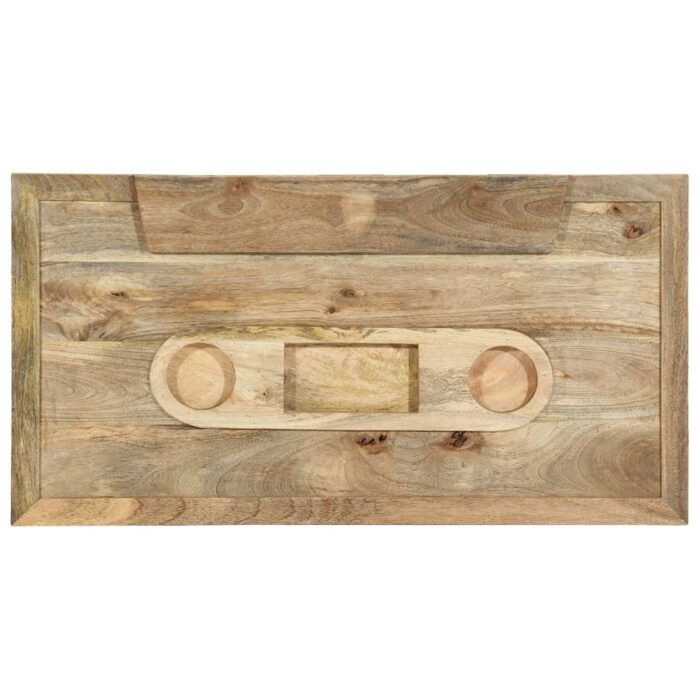 Table basse Style cassette 100x52x45 cm Bois de manguier massif – Image 5
