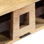 Table basse Style cassette 100x52x45 cm Bois de manguier massif – Image 6
