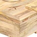 Table basse Style cassette 100x52x45 cm Bois de manguier massif – Image 7