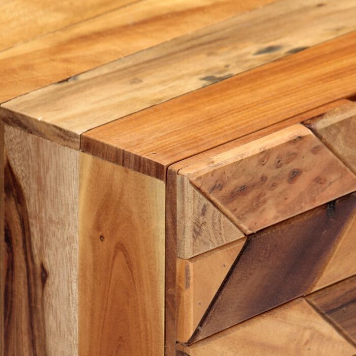 Table de chevet 40 x 30 x 50 cm Bois de récupération massif – Image 2