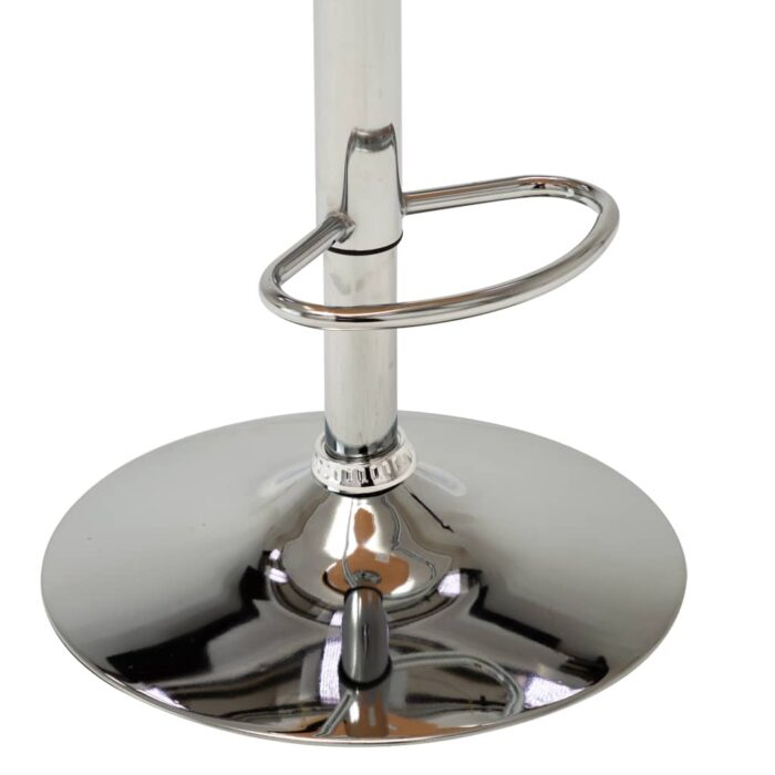 Tabouret de bar Noir Bois courbé et similicuir – Image 6