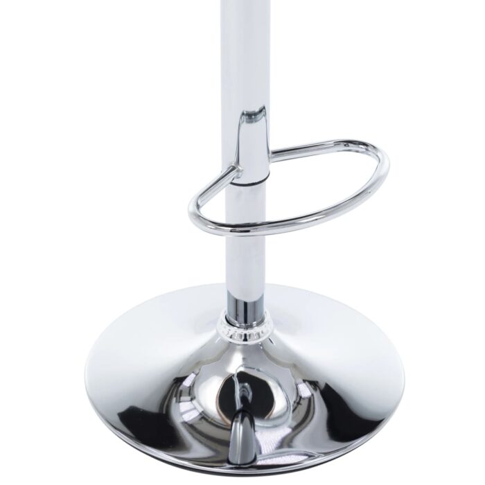 Tabourets de bar lot de 2 gris foncé tissu et bois courbé – Image 8