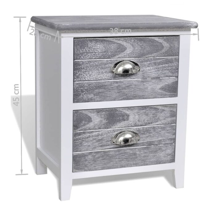 VXL8719883668154_g_en_hd_3.jpg Table de chevet Gris et blanc 38x28x45 cm Bois de Paulownia – Image 3