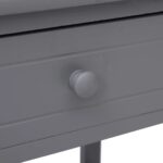 Tables de chevet 2 pcs Gris 40x29x42 cm Bois de Paulownia – Image 5