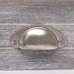 Table d'appoint Gris 40x40x40 cm Bois de Paulownia – Image 3