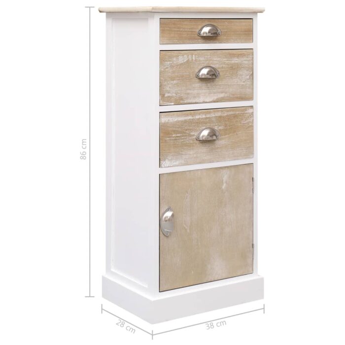 Armoire latérale 38x28x86 cm Bois de Paulownia – Image 6
