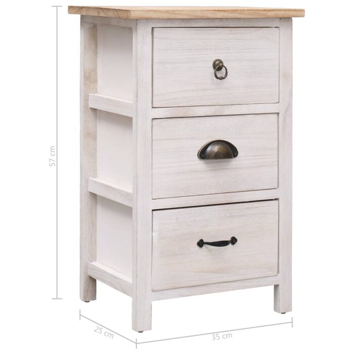 Armoire latérale 35x25x57 cm Bois de Paulownia – Image 6