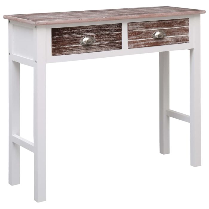 Table console Marron 90 x 30 x 77 cm Bois – Image 1