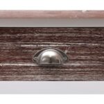 Table console Marron 90 x 30 x 77 cm Bois – Image 6